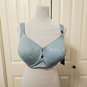 Voglo Bra By Penningtons No Underwire Padded Light Blue Green NWT SZ 42D